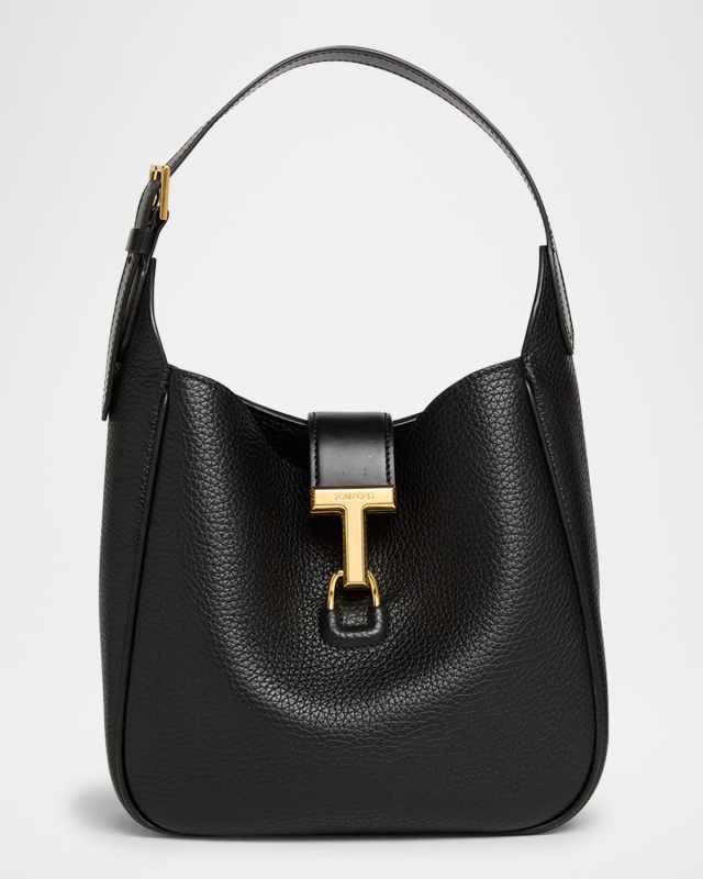 Monarch Small Hobo Bag in Grained Leather